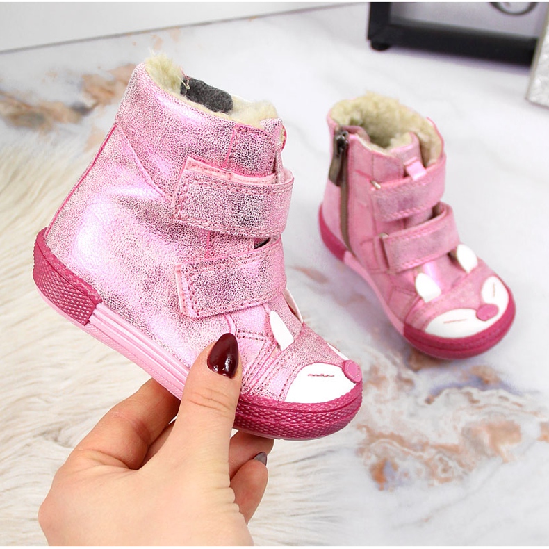 Rosa isolierte Mädchenstiefel Kornecki 6583 1