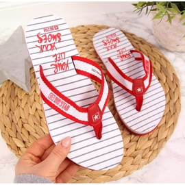 Red Big Star DD274A249 Rote Strand-Flip-Flops für Damen 2
