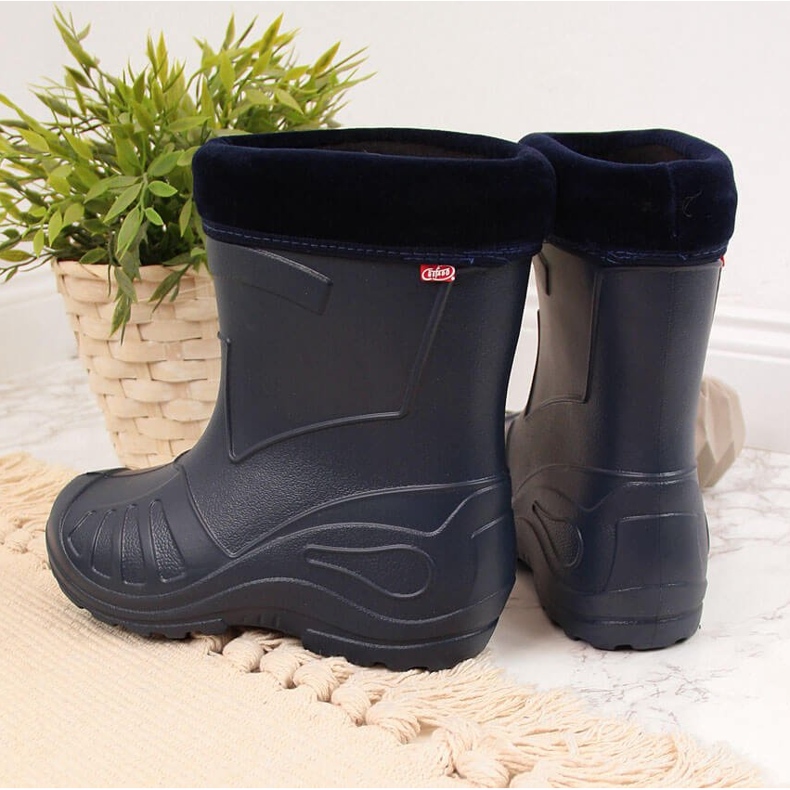 Kinder-Schneestiefel mit abnehmbarem Wärmer, marineblauer Befado 2