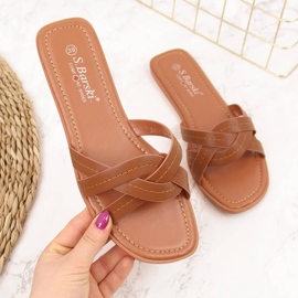 S.Barski Kamelhausschuhe für Damen S. Barski braun 2