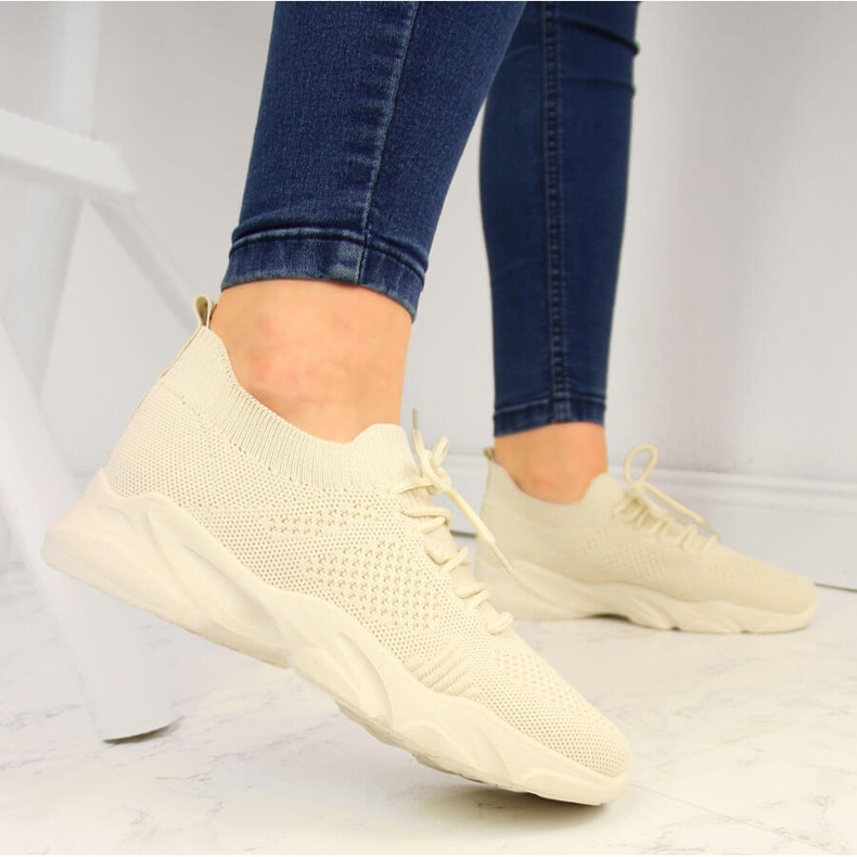 Beige Filippo Damensocken Sportschuhe 2