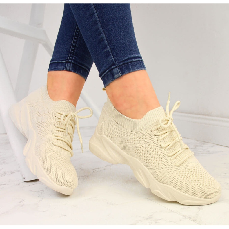 Beige Filippo Damensocken Sportschuhe 1