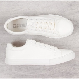 Herren-Low-Top aus weißem Kunstleder Big Star II174028 1