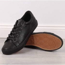 Niedrige Herren-Sneaker aus schwarzem Kunstleder Big Star II174029 1