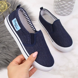 Marineblaue Slip-on-Sneaker für Herren von Atletico 1