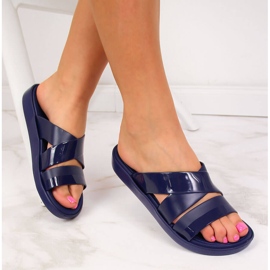 Atletico Marineblaue Badeschuhe für Damen 1