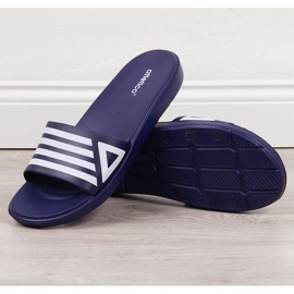Atletico Badeschuhe in Marineblau und Weiß 2