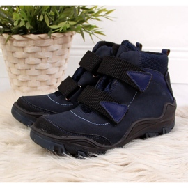 Trapper für Jungen mit Klettverschluss marineblau Kornecki 6394 2