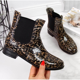 Damen Galoschen Chelsea Boots Leopard braun T.Sokolski 2