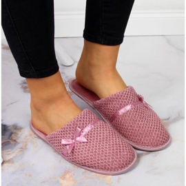 Damenpullover für zu Hause rosa Hausschuhe, rosa NEWS 2