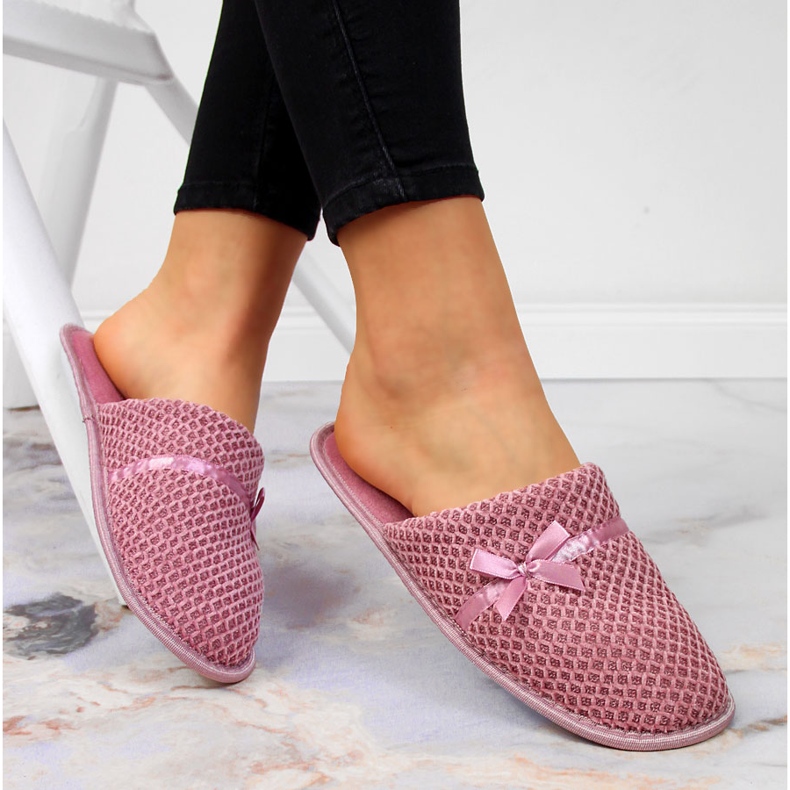 Damenpullover für zu Hause rosa Hausschuhe, rosa NEWS 1