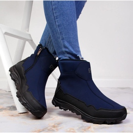 Wasserdichte marineblaue DK-Schneestiefel 1