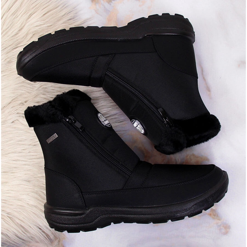 Wasserdichte isolierte Schneestiefel für Damen schwarz Galop 2