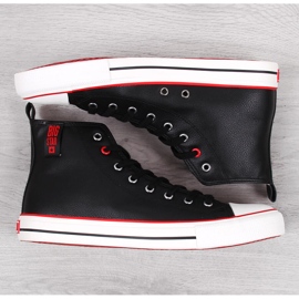 Herren-High-Top-Sneakers mit schwarzem Eco-Leder Big Star JJ174070 2