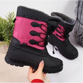 Wasserdichte, isolierte Schneestiefel für Damen rosa Gallop schwarz 1