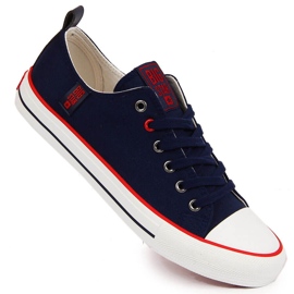 Herren-Low-Top-Sneaker Marineblau Big Star JJ174060 navy blau 1