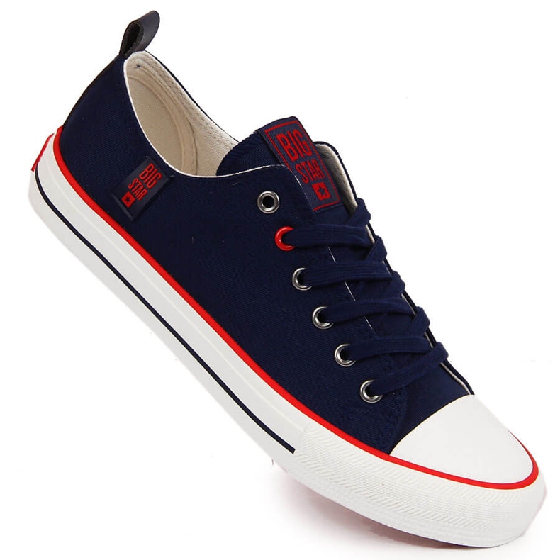 Herren-Low-Top-Sneaker Marineblau Big Star JJ174060 1