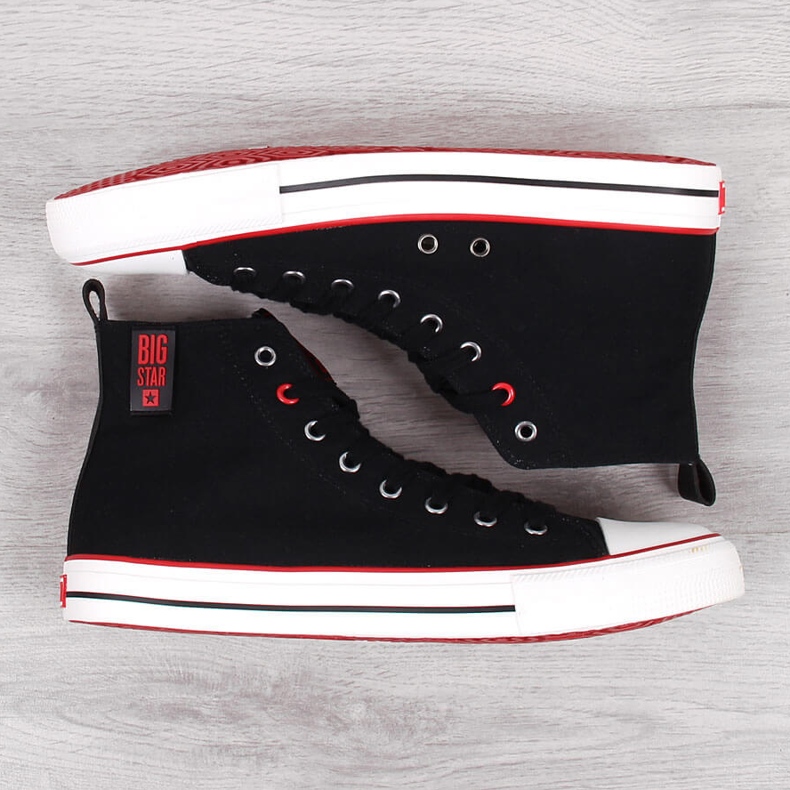 High-Top-Sneaker Big Star aus schwarzem Textil für Herren JJ174065 2