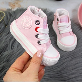 Rosa High-Top-Sneaker für Mädchen Big Star HH374191 1