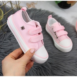 Turnschuhe für Mädchen rosa Klettverschluss Big Star HH374099 1