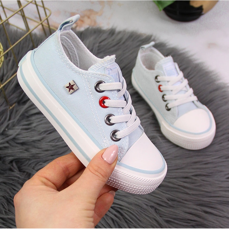 Kinderturnschuhe mit elastischem blauem Big Star HH374094 1