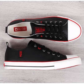 Niedrige Herren-Sneaker aus schwarzem Kunstleder Big Star JJ174068 2