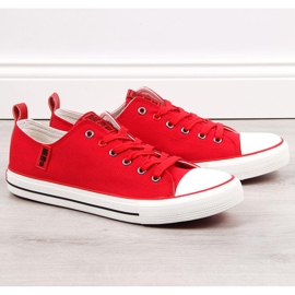Niedrige Turnschuhe für Herren in Rot, Textil Big Star JJ174063 1