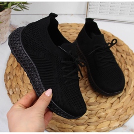 Sportschuhe aus schwarzem Mesh für Kinder NEWS 1