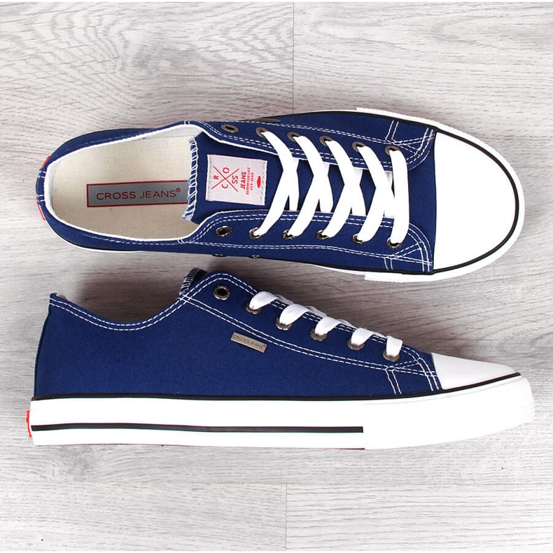 Marineblaue Cross Jeans JJ1R4004C Herrenturnschuhe 1