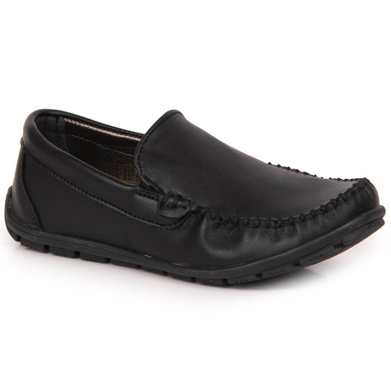 Schwarze Slip-On-Mokassins für Jungen Kornecki 6805 2