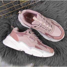 Sportschuhe für Damen auf dem pinkfarbenen Big Star-Plateau HH274258 rosa 1