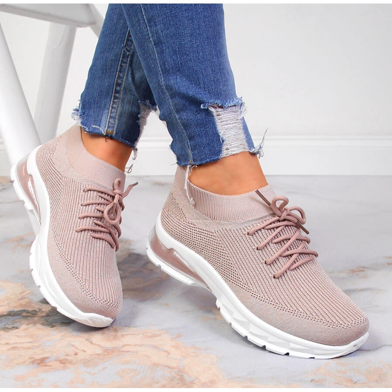 Damen Sportschuhe, Socken, schmutziges Pink Potocki rosa 1