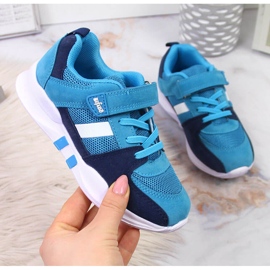 Sportschuhe für Jungen mit Klettverschluss blau Befado marineblau 1