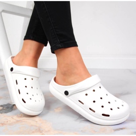 Weiße Flip-Flops aus Schaumstoff von Atletico 1