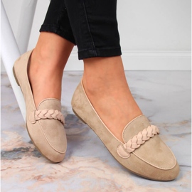 Beige Damen-Slipper Potocki 1