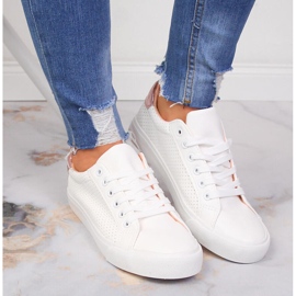 Damen-Sneakers aus weißem McKeylor-Öko-Leder 2