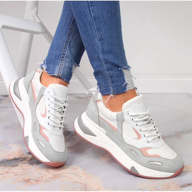 Weißer Sportschuh für Damen von Vinceza grau mehrfarbig 1