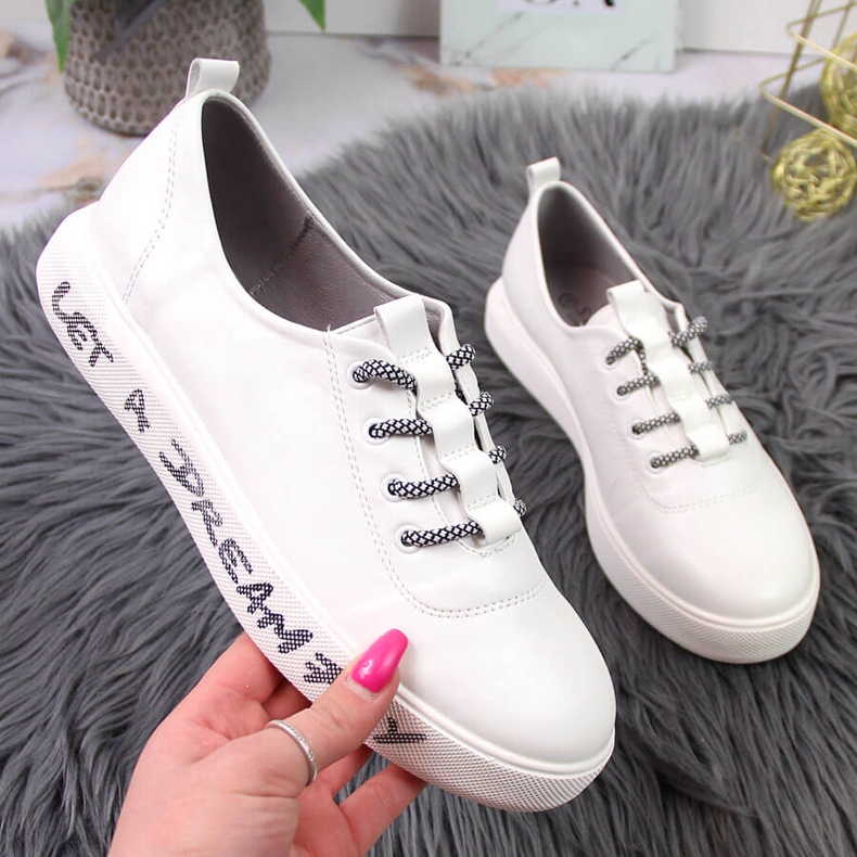 S.Barski Weißer Damen-Plateauschuh von S. Barski 1