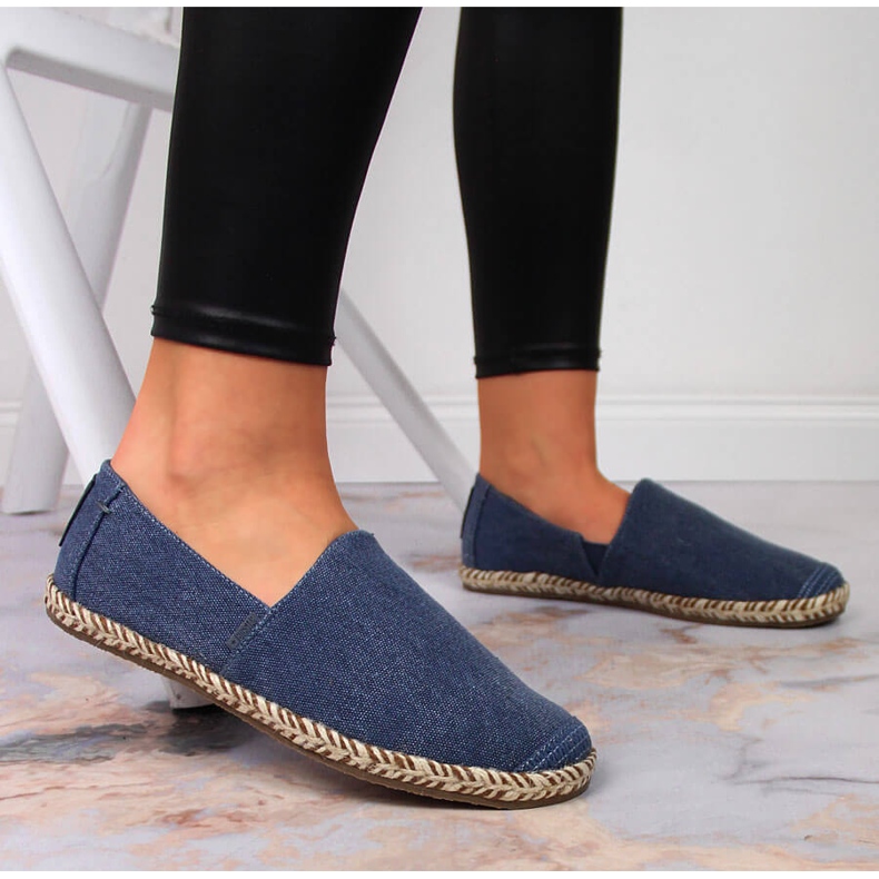 Big Star JJ274902 Denim-Espadrilles für Damen navy blau 2