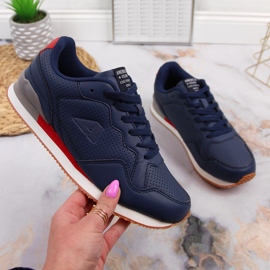 American Club marineblaue Sportschuhe 1