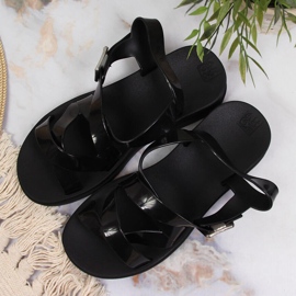 Schwarze Zaxy duftende Damensandalen JJ285093 2