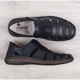 Sommerschuhe mit Klettverschluss für Herren Rieker 05279-14 schwarz 1