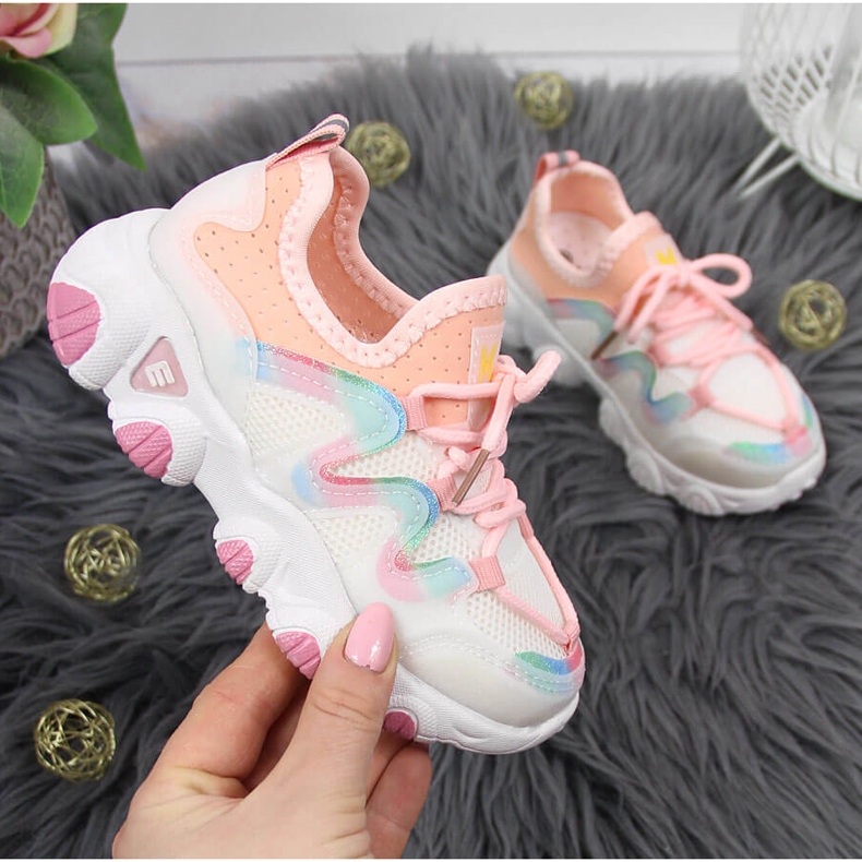 Weißer Sportschuh für Mädchen von Vinceza mehrfarbig 1