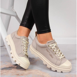 Damenturnschuhe auf der beigen Plattform Bugatti JJ253026 1