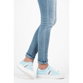 Kylie Love &amp; Peace-Turnschuhe blau 2