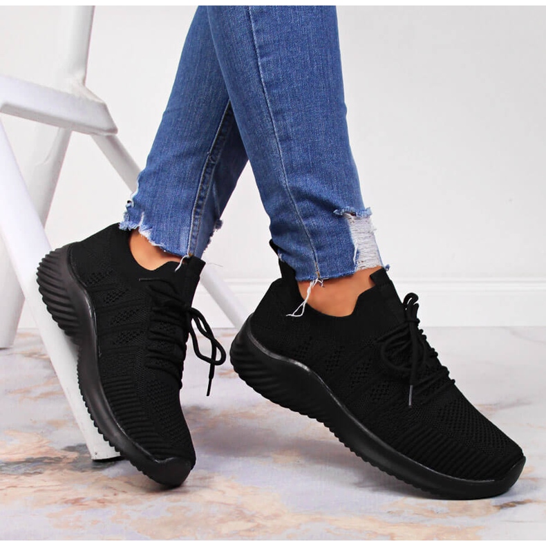 Schwarze Filippo Mesh-Slip-on-Sportschuhe 1