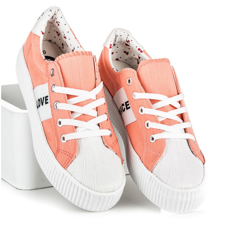 Kylie Love &amp; Peace-Turnschuhe orange 1
