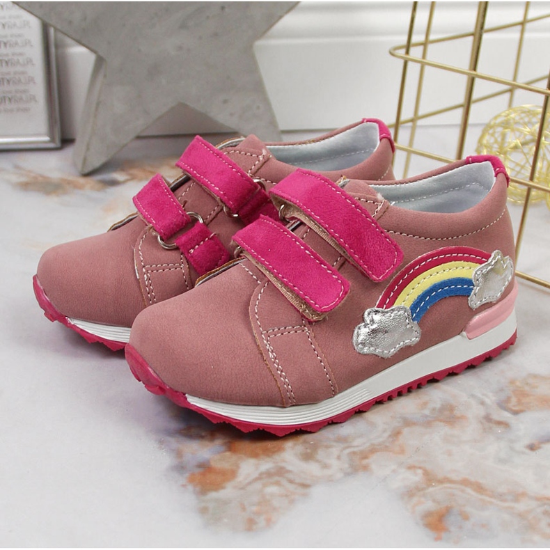 Mädchenschuhe mit Klettverschluss lila Kornecki 6775 mehrfarbig 2