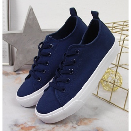Marineblaue Textil-Sneaker von Atletico 2