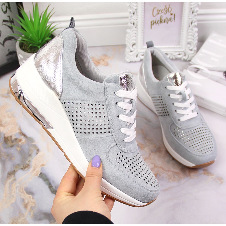 Damen Keilschuhe blau Jezzi 1